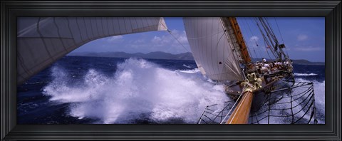 Framed Sailing in Antigua Print