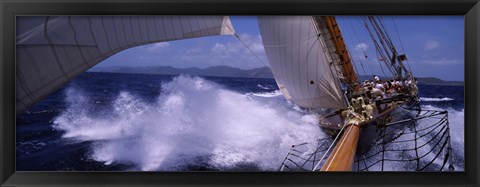 Framed Sailing in Antigua Print