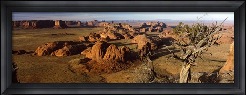 Framed Rock Formations from a Distance, Monument Valley, Arizona, USA Print