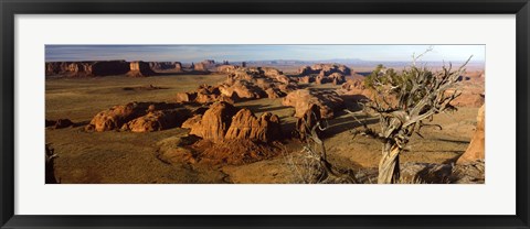 Framed Rock Formations from a Distance, Monument Valley, Arizona, USA Print