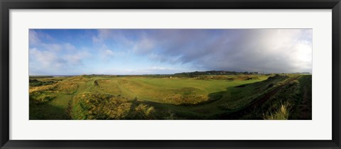 Framed Golf course on a landscape, Royal Troon Golf Club, Troon, South Ayrshire, Scotland Print