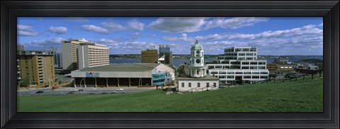 Framed Clock tower in a city, Halifax, Nova Scotia, Canada Print