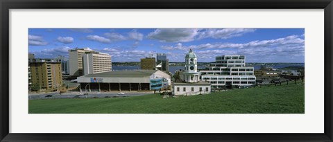 Framed Clock tower in a city, Halifax, Nova Scotia, Canada Print