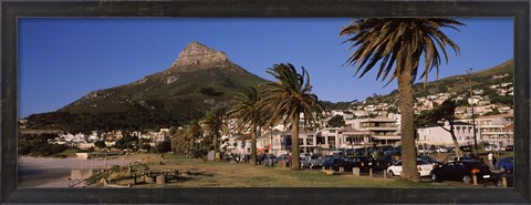Framed City at the waterfront, Lion&#39;s Head, Camps Bay, Cape Town, Western Cape Province, South Africa Print