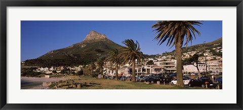 Framed City at the waterfront, Lion&#39;s Head, Camps Bay, Cape Town, Western Cape Province, South Africa Print