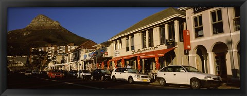 Framed Traffic on the road, Lion&#39;s Head, Camps Bay, Cape Town, Western Cape Province, Republic of South Africa Print