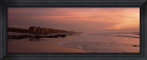Framed Muizenberg Beach, False Bay, Cape Town, Western Cape Province, Republic of South Africa Print