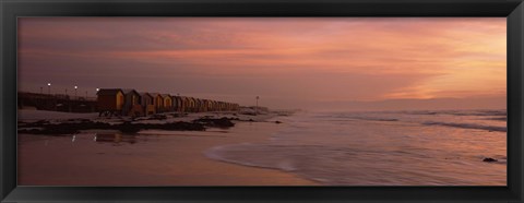 Framed Muizenberg Beach, False Bay, Cape Town, Western Cape Province, Republic of South Africa Print