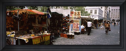 Framed Flea market at a roadside, Greenmarket Square, Cape Town, Western Cape Province, Republic of South Africa Print