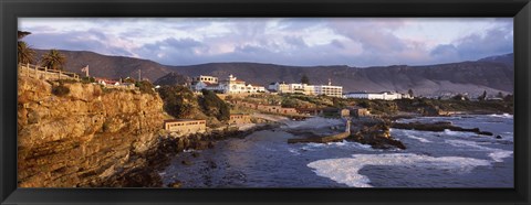 Framed Old whaling station on the coast, Hermanus, Western Cape Province, Republic of South Africa Print