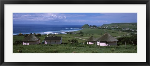 Framed Thatched Rondawel huts, Hole in the Wall, Coffee Bay, Transkei, Wild Coast, Eastern Cape Province, Republic of South Africa Print