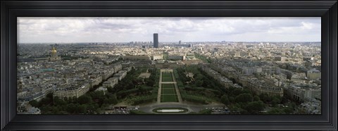 Framed view of Paris from the Eiffel Tower, Paris, France Print