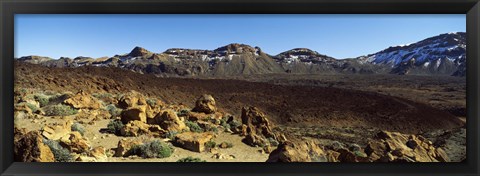 Framed Dormant volcano in a national park, Pico de Teide, Tenerife, Canary Islands, Spain Print