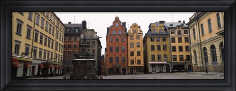Framed Buildings in a city, Stortorget, Gamla Stan, Stockholm, Sweden Print