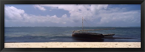 Framed Dhows in the ocean, Malindi, Coast Province, Kenya Print