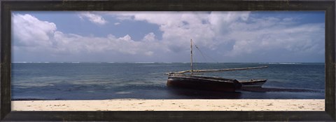 Framed Dhows in the ocean, Malindi, Coast Province, Kenya Print