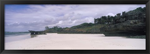 Framed Rocks on the beach, Watamu Marine National Park, Watamu, Coast Province, Kenya Print