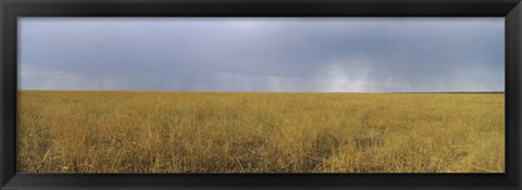 Framed Clouds over a meadow, Masai Mara National Reserve, Great Rift Valley, Kenya Print