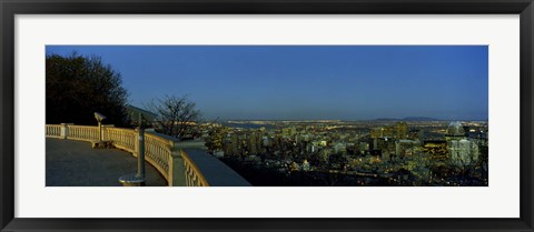 Framed City viewed from an observation point, Kondiaronk Belvedere, Mount Royal, Montreal, Quebec, Canada Print