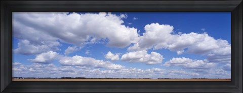 Framed Clouds over a field near Edmonton, Alberta, Canada Print