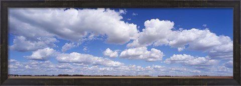 Framed Clouds over a field near Edmonton, Alberta, Canada Print
