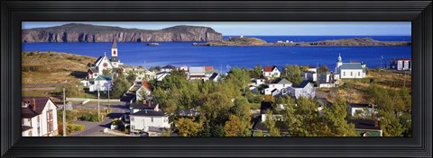 Framed Buildings at the coast, Trinity, Newfoundland Island,  Canada Print