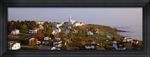 Framed Saint Anne des Monts, Gaspe Peninsula, Quebec, Canada Print