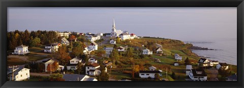 Framed Saint Anne des Monts, Gaspe Peninsula, Quebec, Canada Print