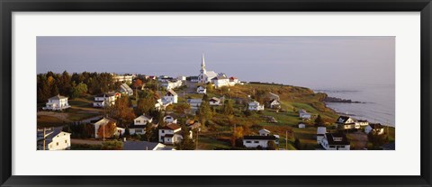 Framed Saint Anne des Monts, Gaspe Peninsula, Quebec, Canada Print