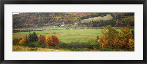 Framed Cape Breton Highlands near North East Margaree, Nova Scotia, Canada Print