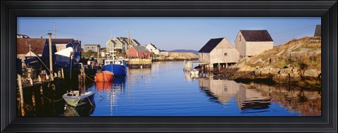 Framed Fishing village of Peggy&#39;s Cove, Nova Scotia, Canada Print