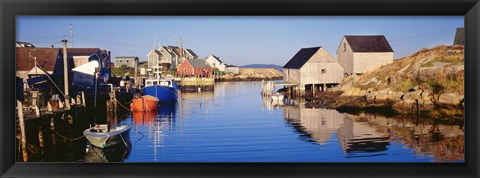 Framed Fishing village of Peggy&#39;s Cove, Nova Scotia, Canada Print