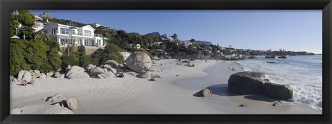 Framed Buildings at the waterfront, Clifton Beach, Cape Town, Western Cape Province, South Africa Print