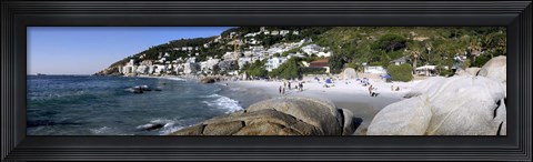 Framed Boulders on the beach, Clifton Beach, Cape Town, Western Cape Province, South Africa Print