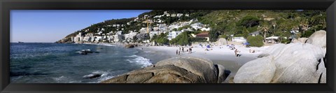 Framed Boulders on the beach, Clifton Beach, Cape Town, Western Cape Province, South Africa Print