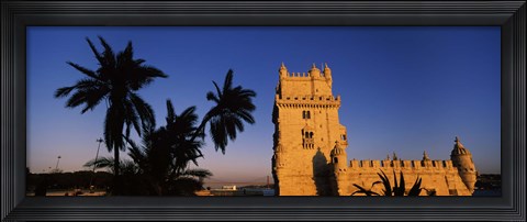 Framed Torre De Belem, Belem, Lisbon, Portugal Print