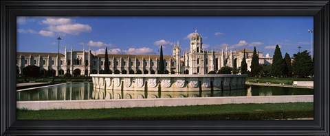 Framed Facade of a monastery, Mosteiro Dos Jeronimos, Lisbon, Portugal Print