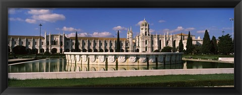 Framed Facade of a monastery, Mosteiro Dos Jeronimos, Lisbon, Portugal Print