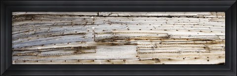 Framed Details of an old whaling boat hull, Spitsbergen, Svalbard Islands, Norway Print