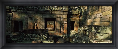 Framed Ruins of a temple, Preah Khan, Angkor, Cambodia Print
