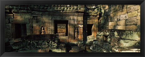 Framed Ruins of a temple, Preah Khan, Angkor, Cambodia Print