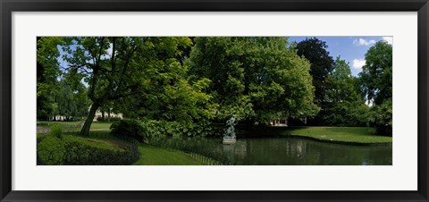 Framed Trees in a park, Queen Astrid Park, Bruges, West Flanders, Belgium Print