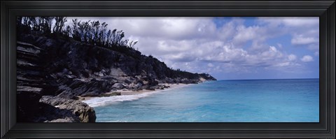 Framed Clouds over the sea, Bermuda Print