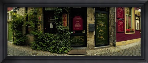 Framed Street corner, Patershol, Ghent, East Flanders, Flemish Region, Belgium Print