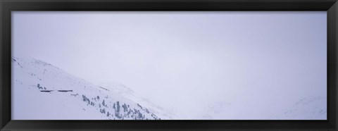 Framed High angle view of a ski resort, Arlberg, St. Anton, Austria Print