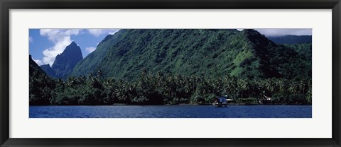 Framed Trees on the coast, Tahiti, French Polynesia Print