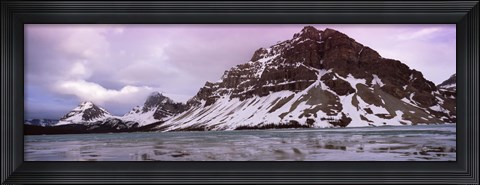 Framed Clouds over mountains, Banff, Alberta, Canada Print