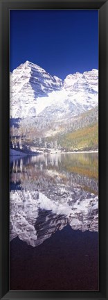 Framed Maroon Bells, Aspen, Pitkin County, Colorado Print