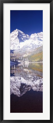 Framed Maroon Bells, Aspen, Pitkin County, Colorado Print