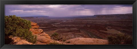 Framed Clouds over an arid landscape, Canyonlands National Park, San Juan County, Utah Print